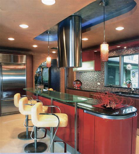 Modern And Retro Flair To This Great Kitchen Mad Men Interior Design