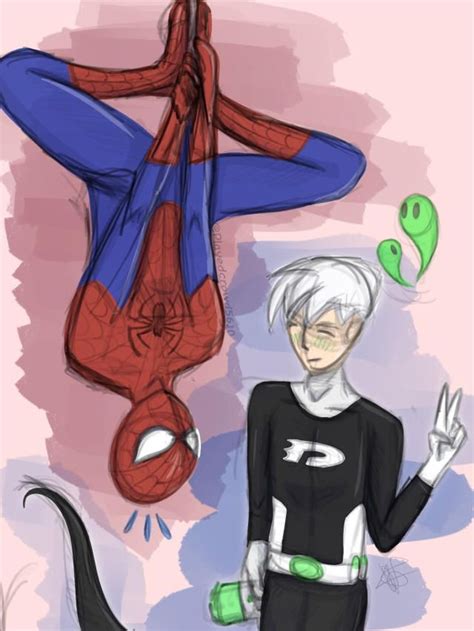 Spider Man And Danny Phantom Color By Playedcrowd5610 On Deviantart In