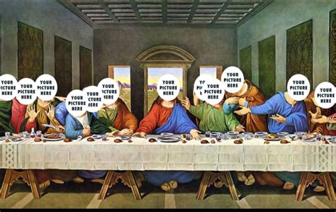 The traditional passover supper of jesus with his disciples on the eve of his crucifixion. meme shells® - Remix Culture