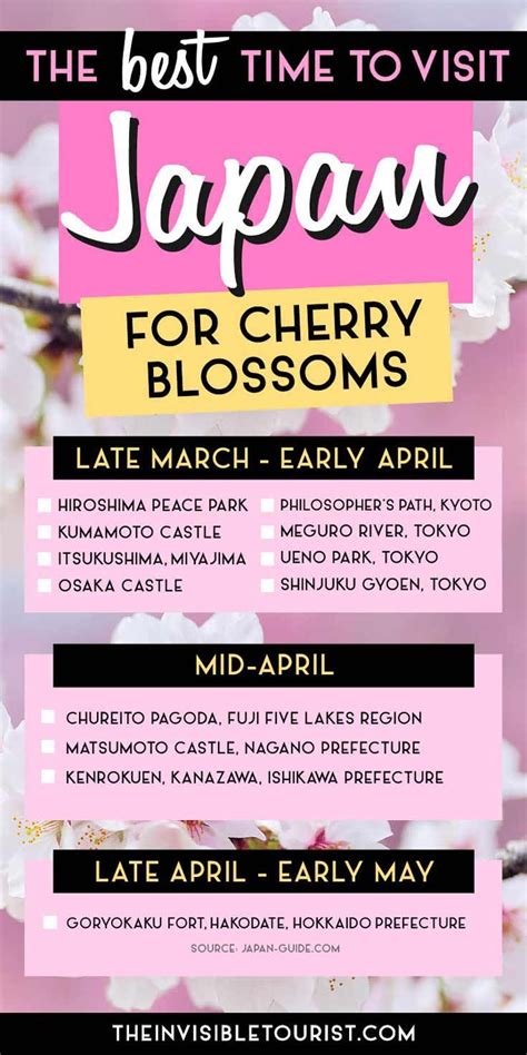 The Best Time To Visit Japan For Cherry Blossoms Revealed Japan