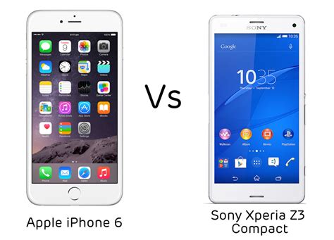 Xperia z3 vs lg g3: Apple iPhone 6 vs Sony Xperia Z3 Compact