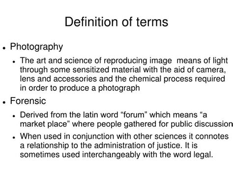 Ppt Definition Of Terms Powerpoint Presentation Free Download Id