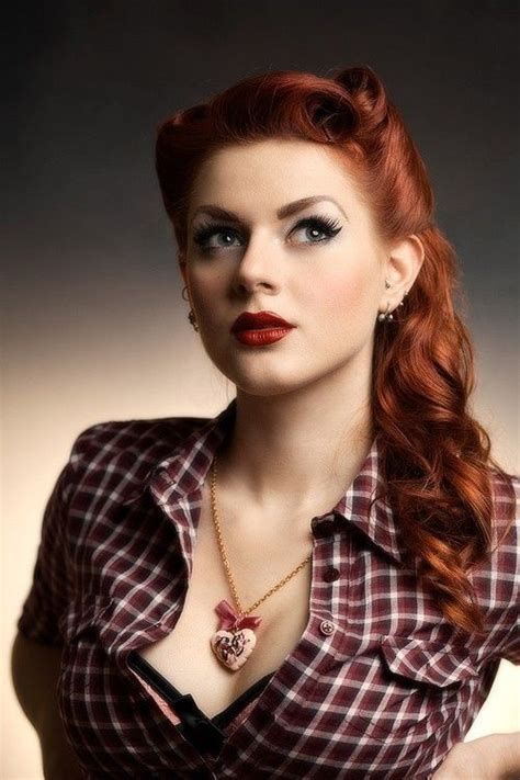 Vintage Redhead Beauty Clothes Pinterest