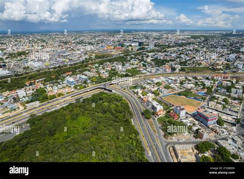 Aerial View Of The Santo Domingo Capital Of Dominican Republic Its