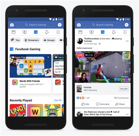 In A Challenge To Twitch And Youtube Facebook Adds ‘gaming To Its