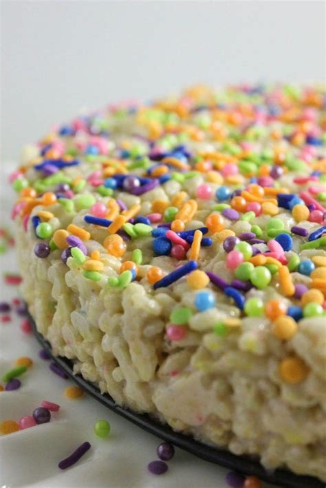 Cake Batter Rice Krispie Treats Baking You Happier