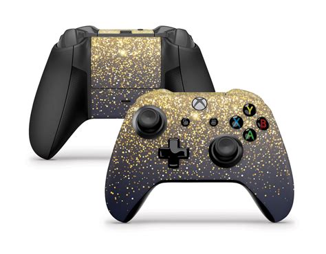 Gold Simple Dots Xbox One Sx Controller Skin Stickybunny