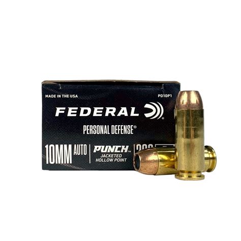 Federal Premium Personal Defense 10mm Auto 200 Gr Punch Jacketed