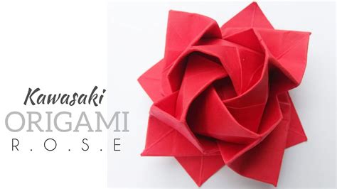 Origami Kawasaki Rose Tutorial How To Make Origami Rose Flower Youtube
