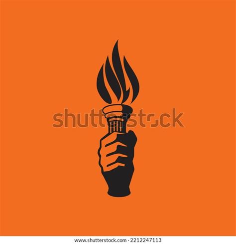 Torch Bearer Called Mashal Marathi Symbol Stock Vector Royalty Free