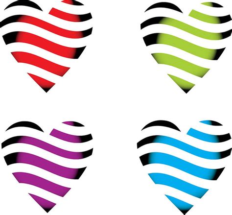 Dynamic Color Heart Vector Ai Eps Uidownload