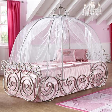 This is one gorgeous bedroom with white drapes and. DIY Princess Bed Canopy for Kids Bedroom - MidCityEast