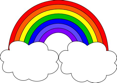 Clouds With Rainbow Clipart Clipground