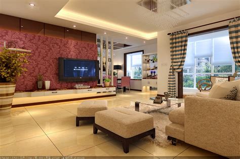 Search short term and month to month rentals. Spacious Fully Furnished Living Room With ... 3D Model ...