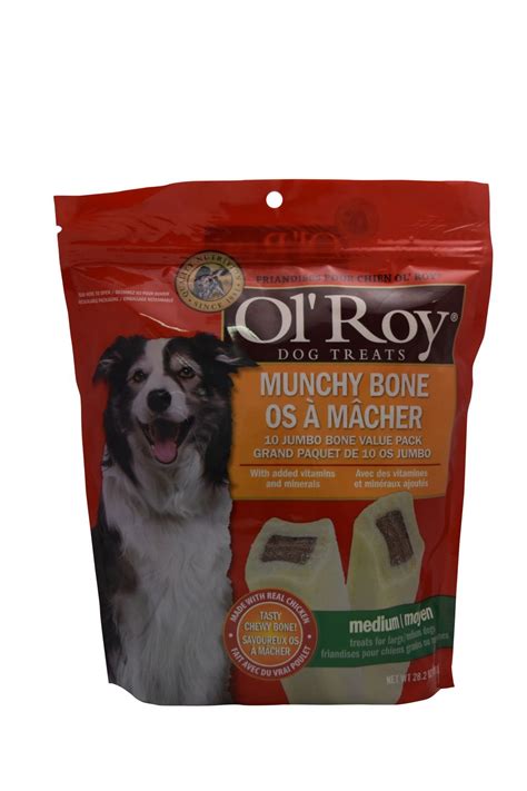 Ol Roy Munchy Bone 10 Jumbo Bones Value Pack Dog Treats Walmart Canada