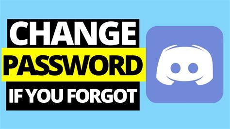 How To Change Discord Password If You Forgot It Reset Password Youtube