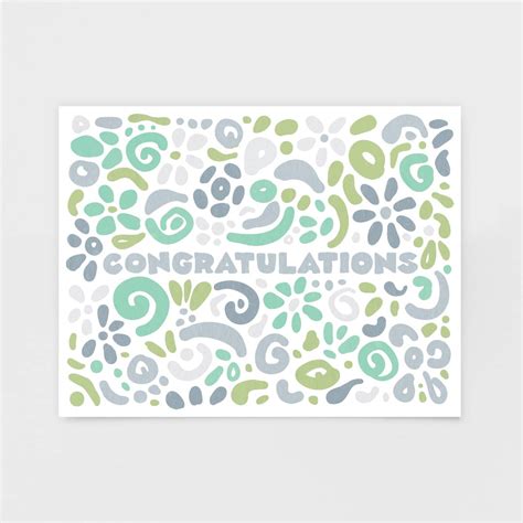Congratulations Swirl Note Card From 7th And Palm Luxe Stationery 7th