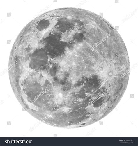 Full Moon On White Background Stock Photo 598711649 Shutterstock