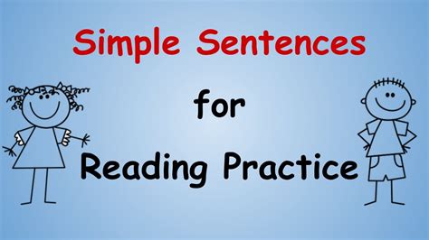 Simple Sentences Reading Sentences Kindergarten And Grade 1 Youtube