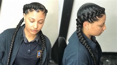 I have always had long hair, and braiding your hair keeps it out of your way, and also looks stylish. THE STRUGGLE OF 2 FEED IN BRAIDS (TUTORIAL AND BEGINNER ...