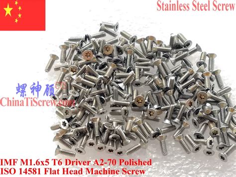 Iso 14581 Stainless Steel M16 Screw M16x3 M16x4 M16x5 M16x6 Flat