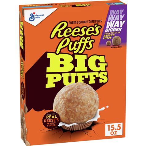 Reeses Puffs Big Puffs Cereal 155 Oz Box