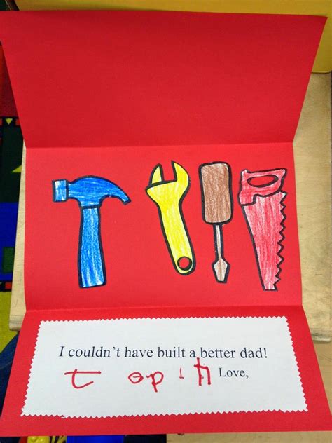 Give dad something he'll always remember this father's day with unique gifts & cards. Toolbox Card for Father's Day from The Teaching Zoo blog! | Fathers day crafts, Fathers day art ...