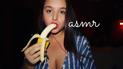 ASMR Eating A Banana MouthSounds Licking Sucking YouTube