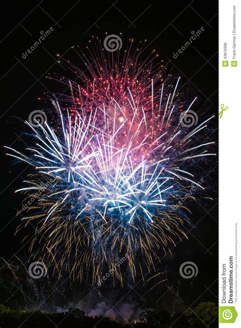 Beautiful Colorful Fireworks Stock Photo Image 43879396