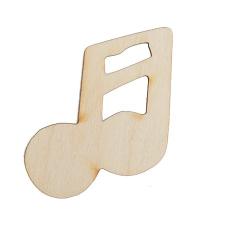 Unfinished Wood Music Double 16th Note Cutout Wood Cutouts