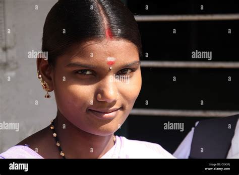 Indian Woman S Face Stock Photo Alamy