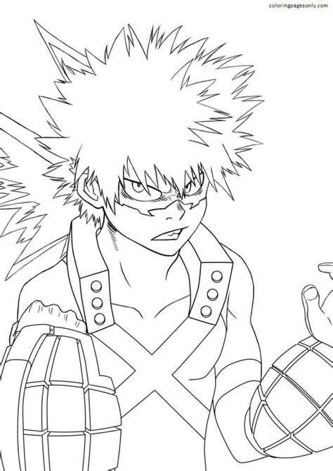 Image My Hero Academia Coloring Page Free Printable Coloring Pages