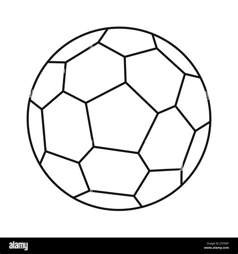 Soccer Ball Icon Outline Style Stock Vector Image And Art Alamy