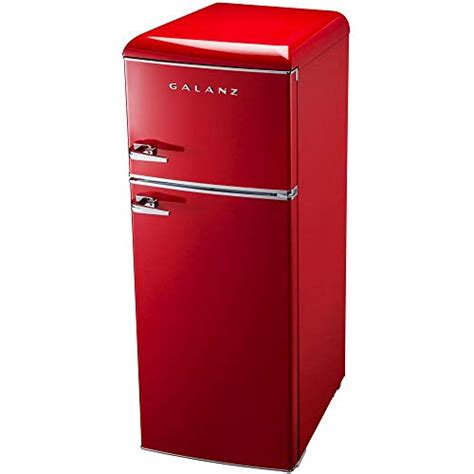 Galanz Retro Look Refrigerator 7 6 Cu Ft Refrigerator Dual Door True