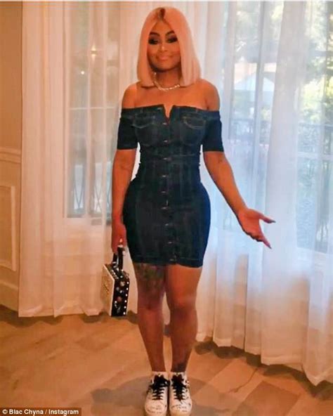 Blac Chyna Shows Off Her Curves In Strapless Denim Dress Following Split From Ybn Almighty
