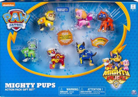 Paw Patrol Mighty Pups Juego De Regalo Mx Juguetes Y Juegos