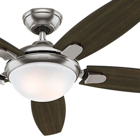 Hunter 54 Inch Contemporary Ceiling Fan Brushed Nickel Led Light Kit
