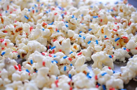 A Pretty Cool Life Red White And Blue Sprinkle Popcorn 4th Of