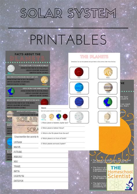 Use These Solar System Printables To Teach Your Kids About Our