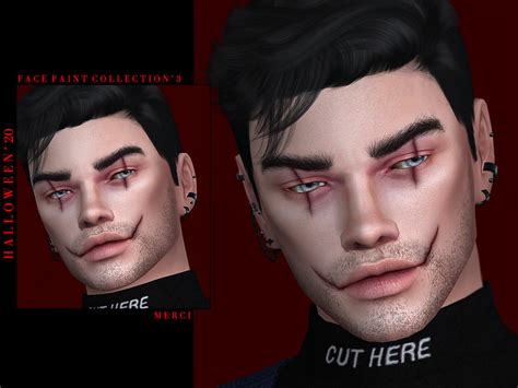 Halloween20 Face Paint Collection 3 By Merci From Tsr Sims 4 Downloads