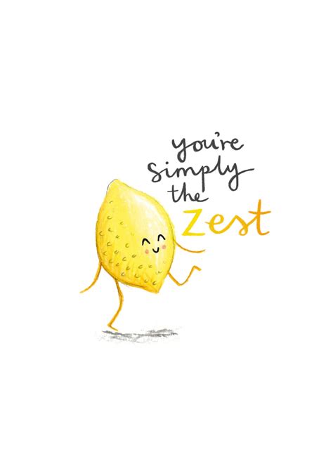 You Re Simply The Best Zest Valentines Birthday Anniversary Lemon Pun Card In 2021 Funny Food