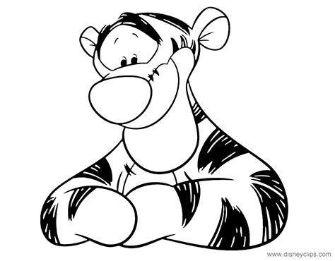 They are free and easy to print. Tigger Coloring Pages (7) | Disneyclips.com