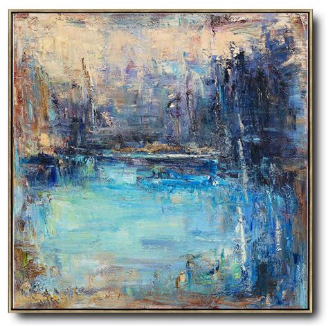 Hand Painted Abstract Landscape Oil Painting From Cz Art Design Cz