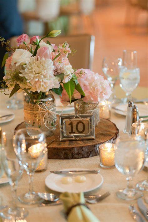35 Rustic Wood Slab Centerpieces Into Your Wedding Trendy Wedding
