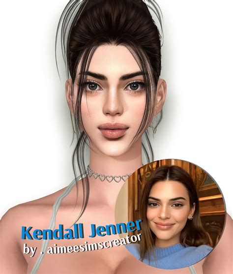 🧡thesims4 Create A Sims Version Ref Kendall Jenner🧡 Preview Aimee Sims Creator In 2024