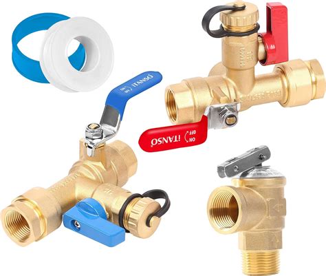 Buy Itanso 34 Inch Ips Isolator Tankless Water Heater Service Valve Kit With Pressure Relief