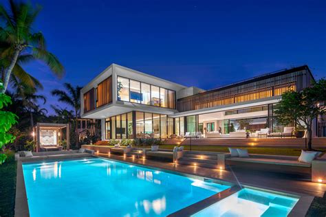 Modern Miami Beach Mansion 5000 3335 Video Tour In Comments