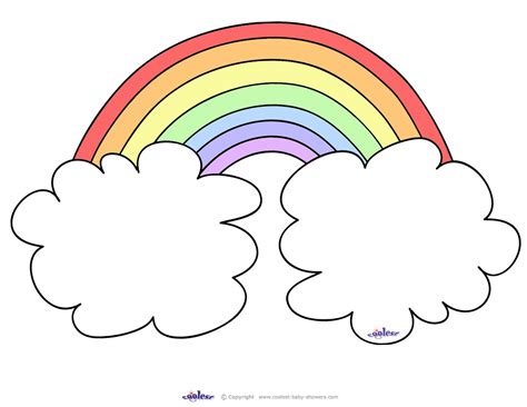 Printable Rainbow Template Printable Templates