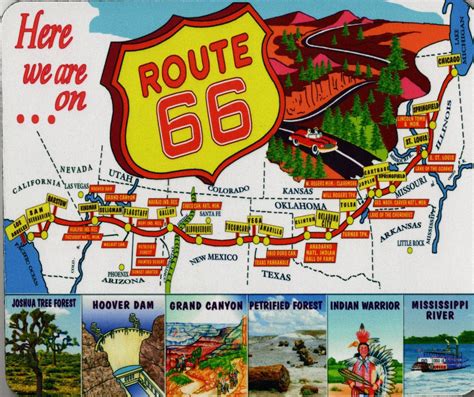 Detailed Old Route 66 Map