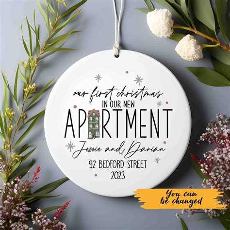 Our First Apartment Christmas Ornament Personalized New House Etsy